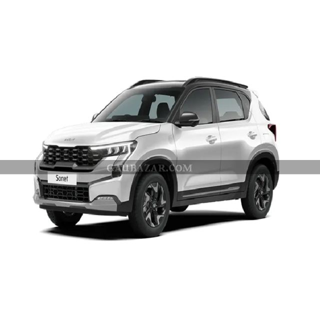 KIA SONET 1.5L HTX (DSL) Glacier White Pearl & Aurora Black Pearl