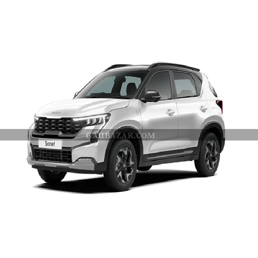 KIA SONET 1.5L HTX (DSL) Glacier White Pearl & Aurora Black Pearl