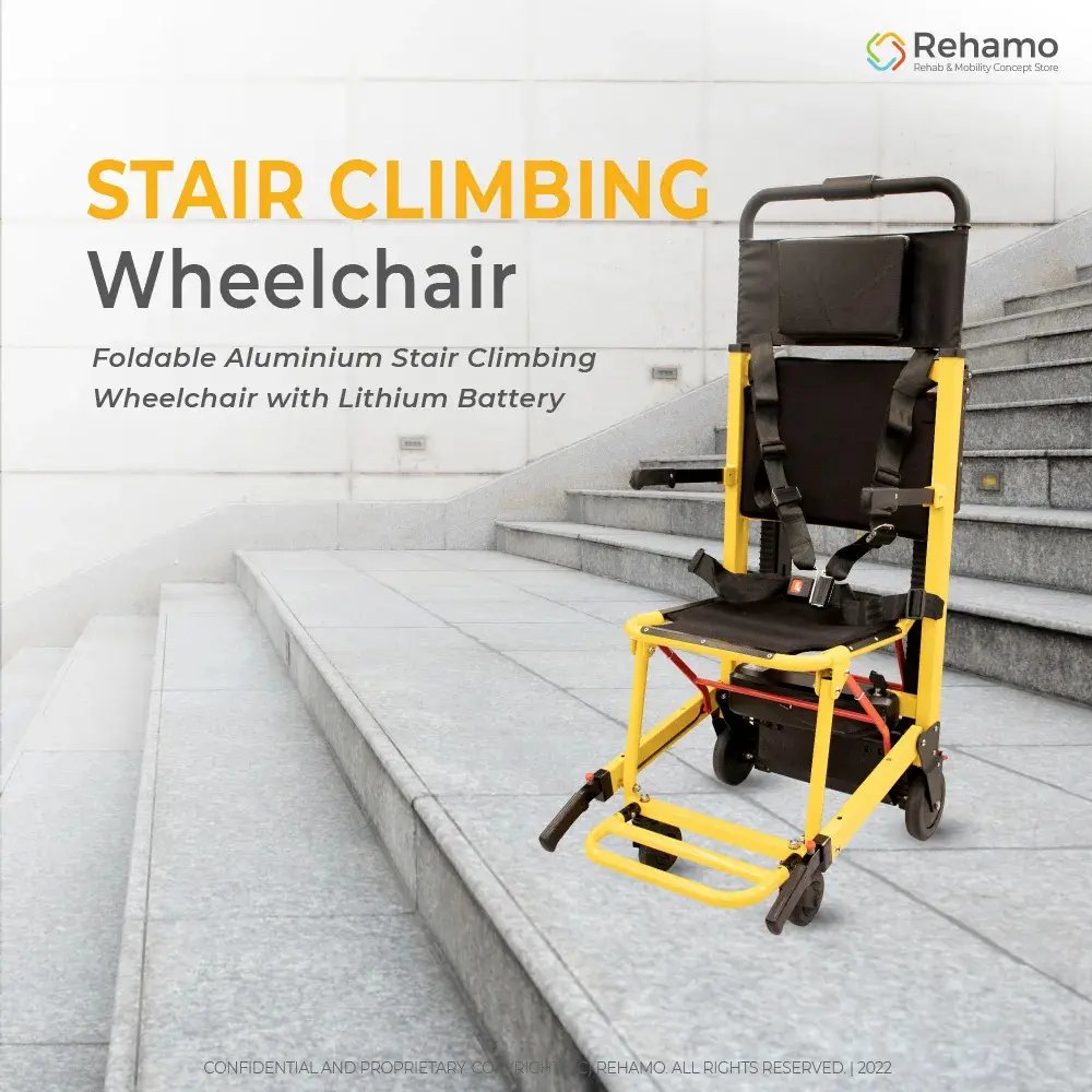 Stair Climbing Wheelchair in Nepal | 200kg Foldable