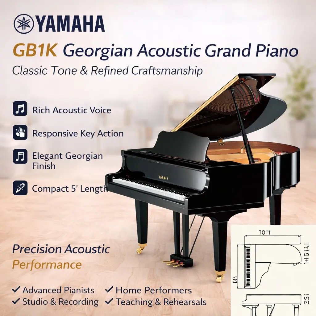 Yamaha GB1K Georgian Acoustic Grand Piano