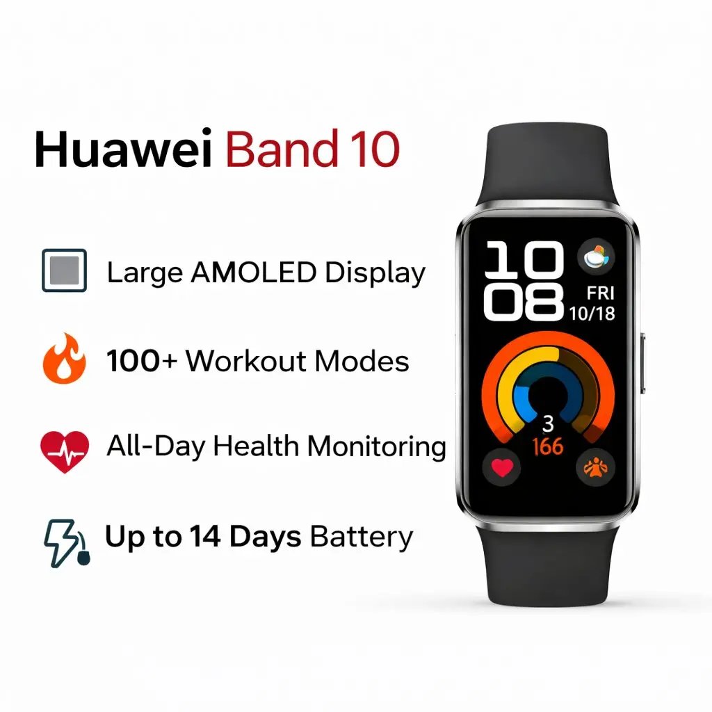 Huawei Band 10 Premium Fitness Tracker