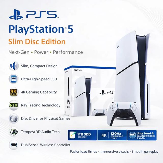 Sony PlayStation 5 Slim Disc Edition (PS5)