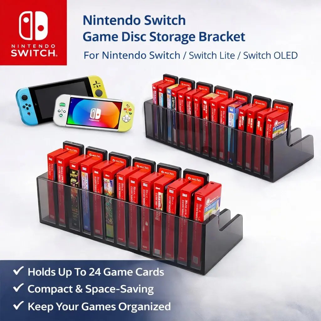 Nintendo Switch Game Disc Storage Bracket