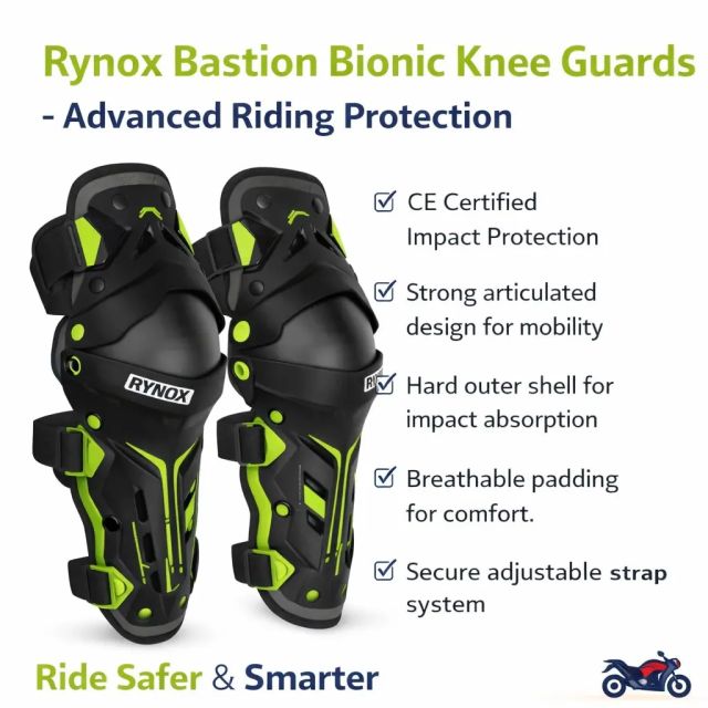 Rynox Bastion Bionic Knee Guards β Advanced Riding Protection