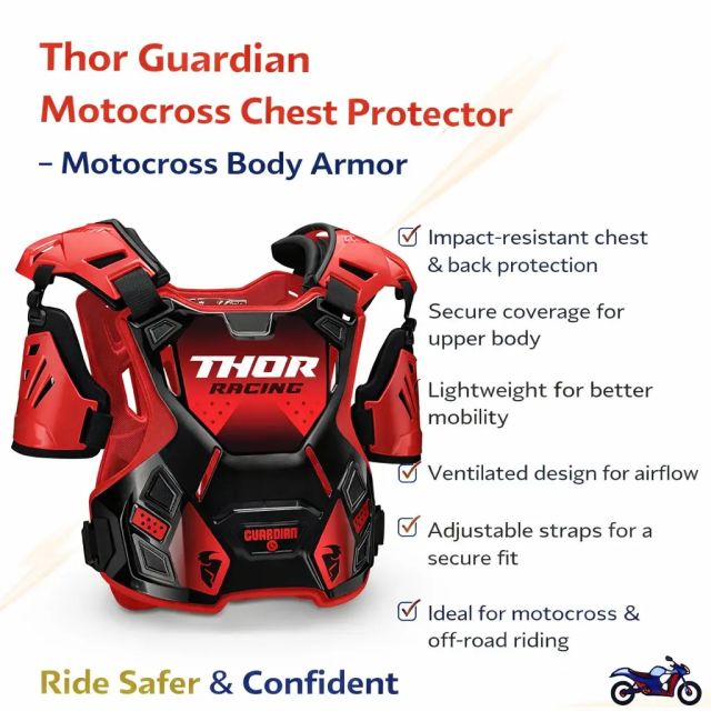Thor Guardian Motocross Chest Protector β Full Upper Body Armor