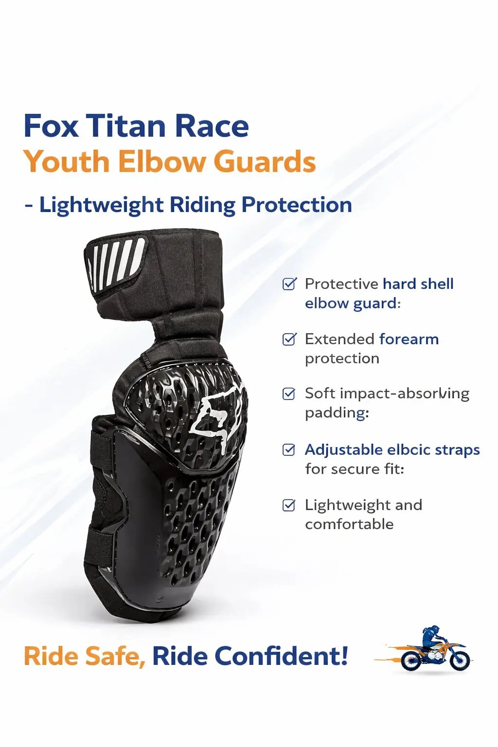 Fox Titan Race Youth Elbow Guards