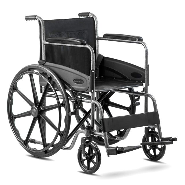 KosmoCare Dura Rexine Mag Wheel Regular Foldable Wheelchair